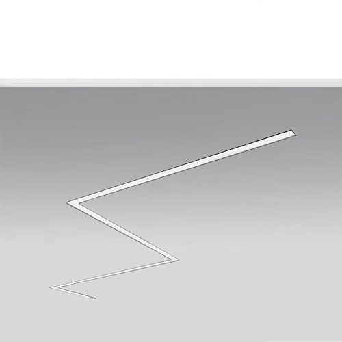 ART-inLINE50-PROF CORNER SYSTEM LED Светильник встраиваемый зигзаг Downlight   -  Встраиваемые светильники 